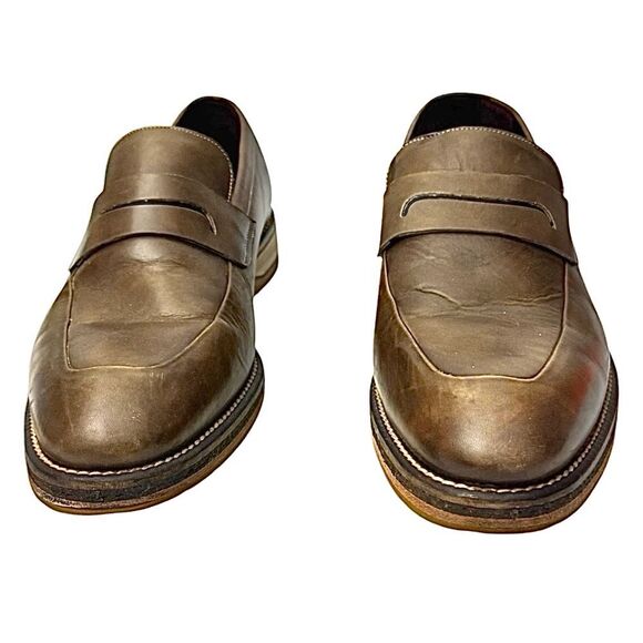 Mezlan Brown Leather Penny Loafers Men’s Size 10 EU 43 Spain Luxury Dress Shoes main image 8